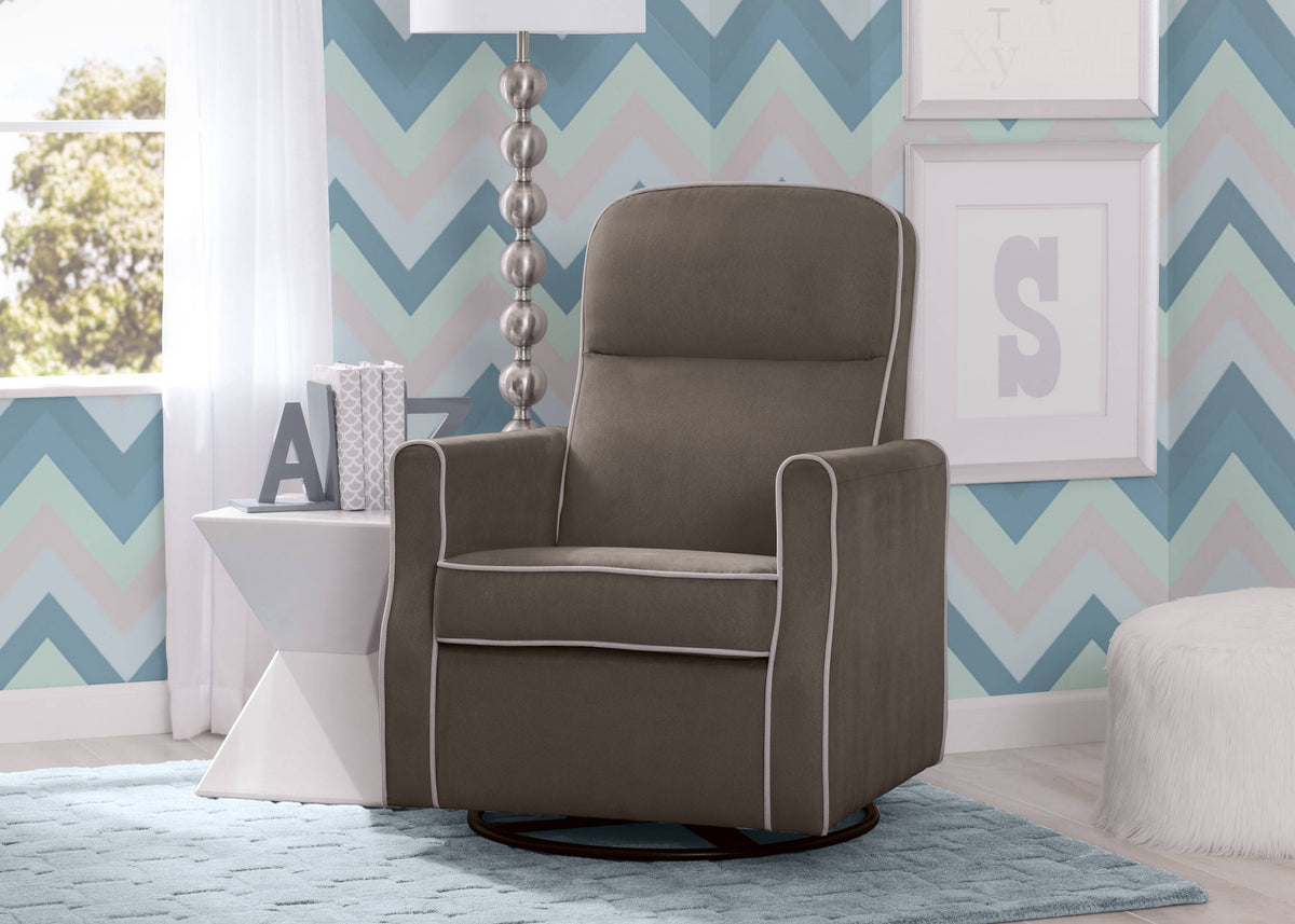 Navy Swivel Glider Rocker Chair Q963092