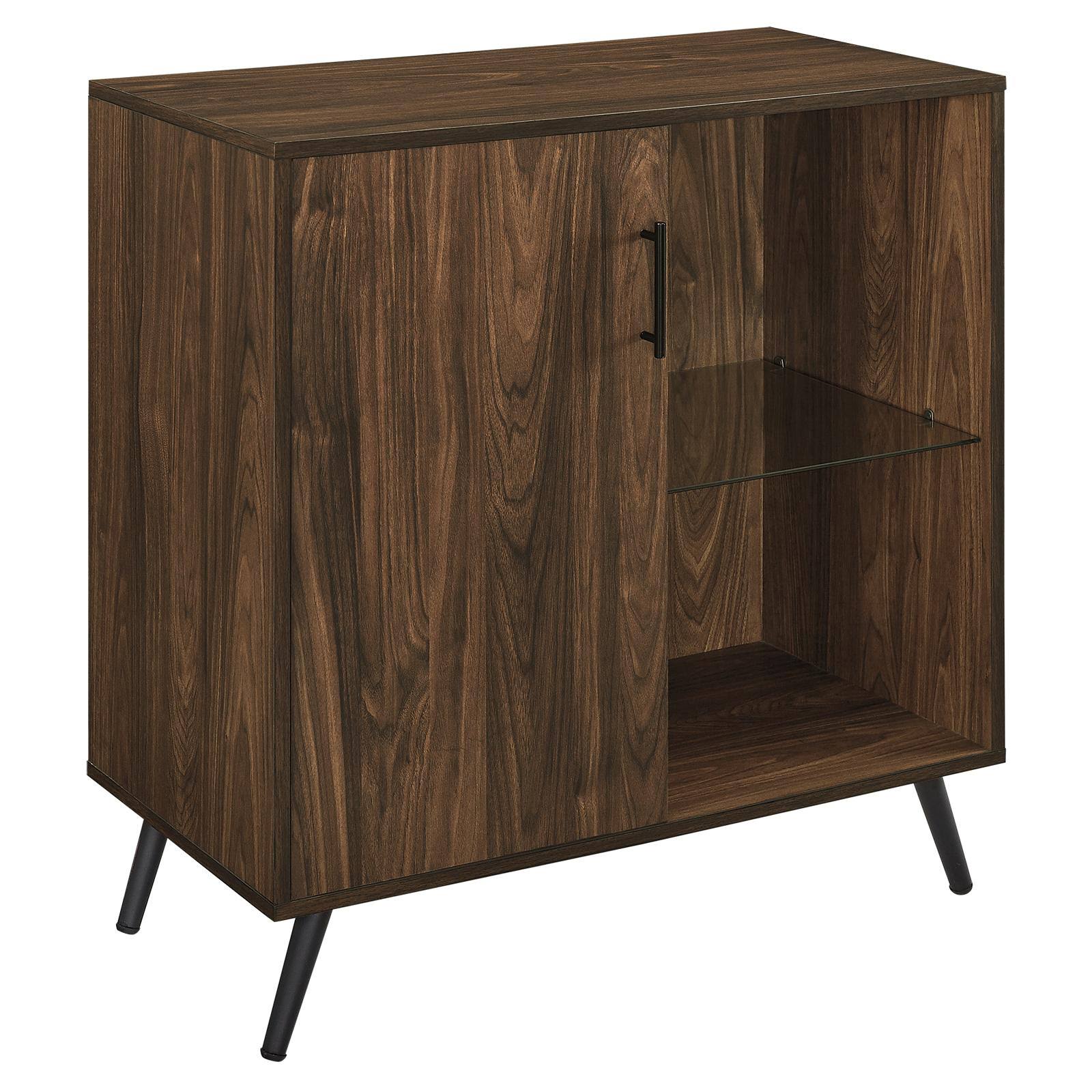 Dark Walnut 1 Door Accent Cabinet A9440