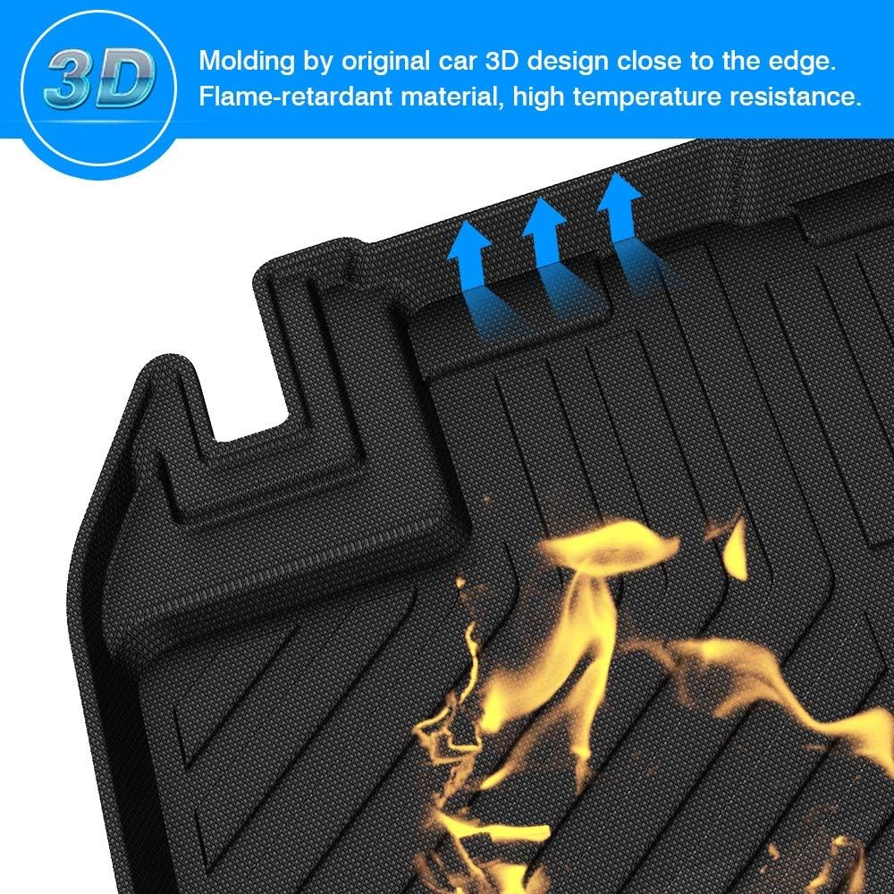 Cargo Liner Trunk Floor Mat for Toyota Sienna 2011-2019 Pack of 2 Y415