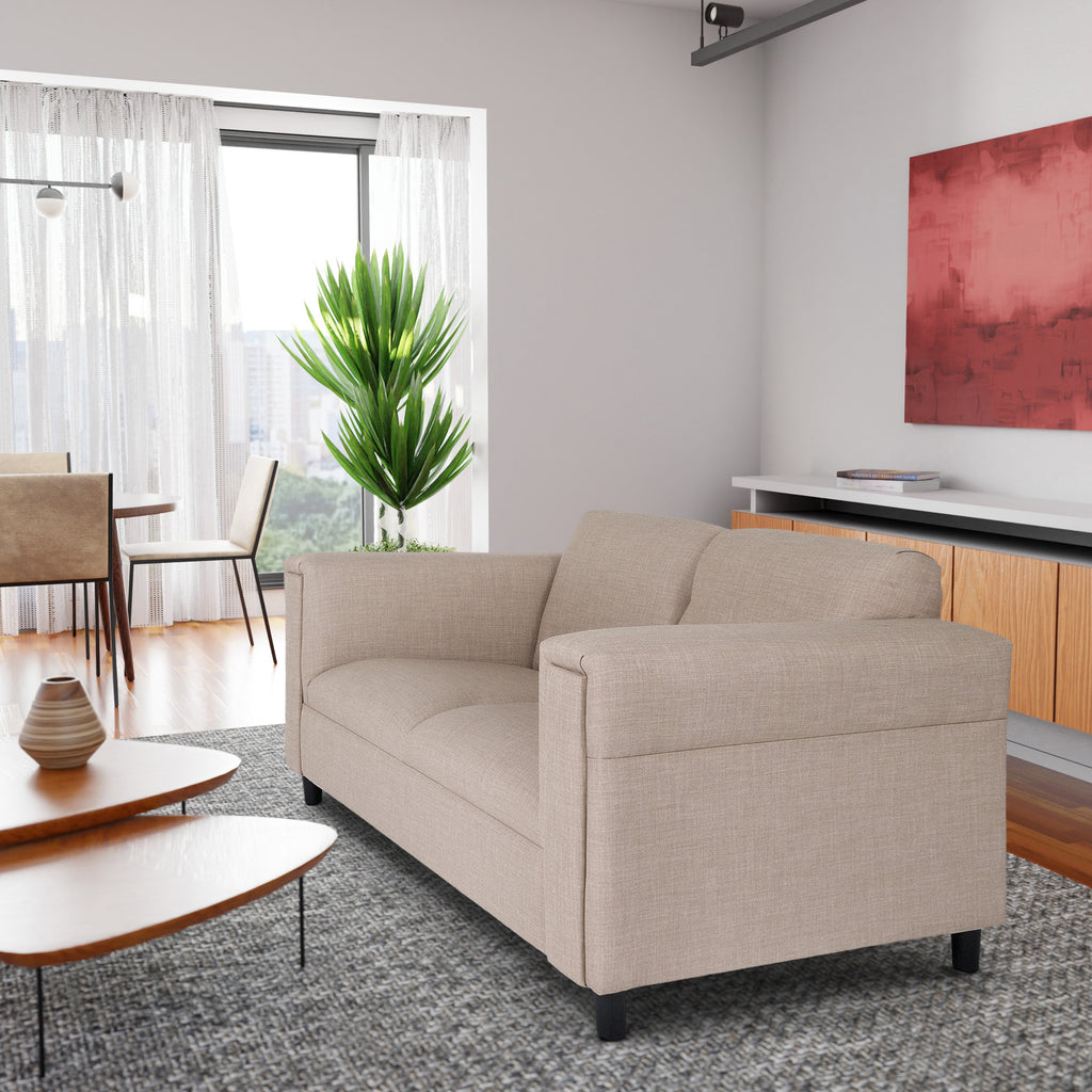 Solid Wood Frame Loveseat Sofa V99144