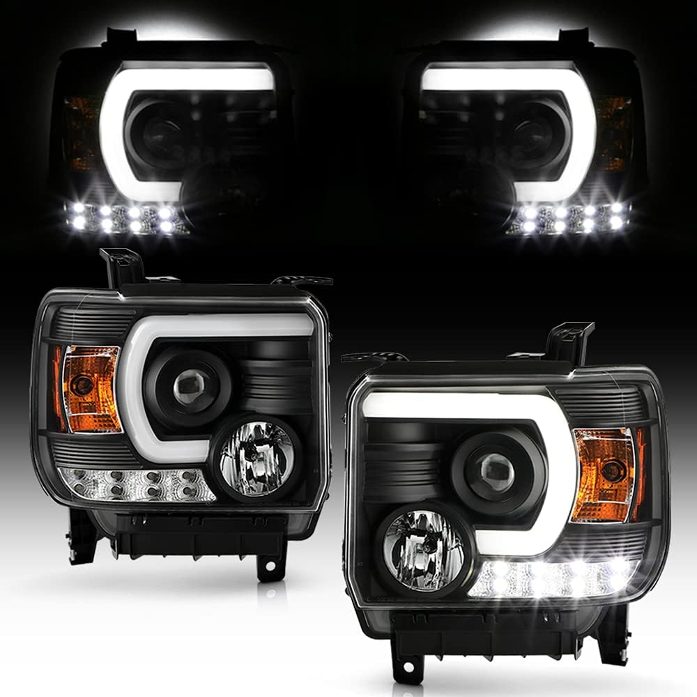 Black Projector Headlights Headlamps M406