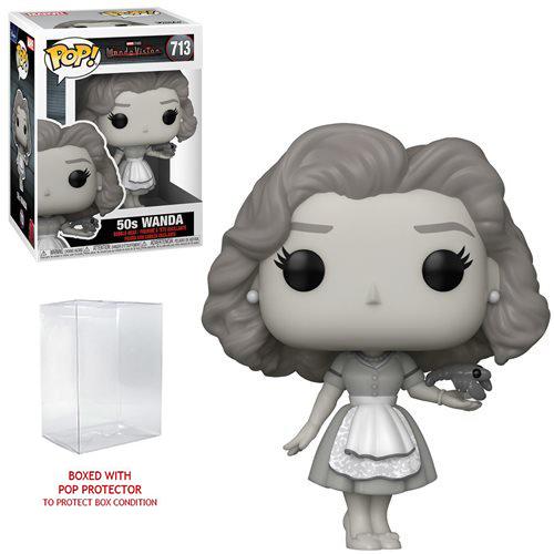 WandaVision 50's Wanda Black & White Pop! Vinyl Figure with Pop Protector S99504