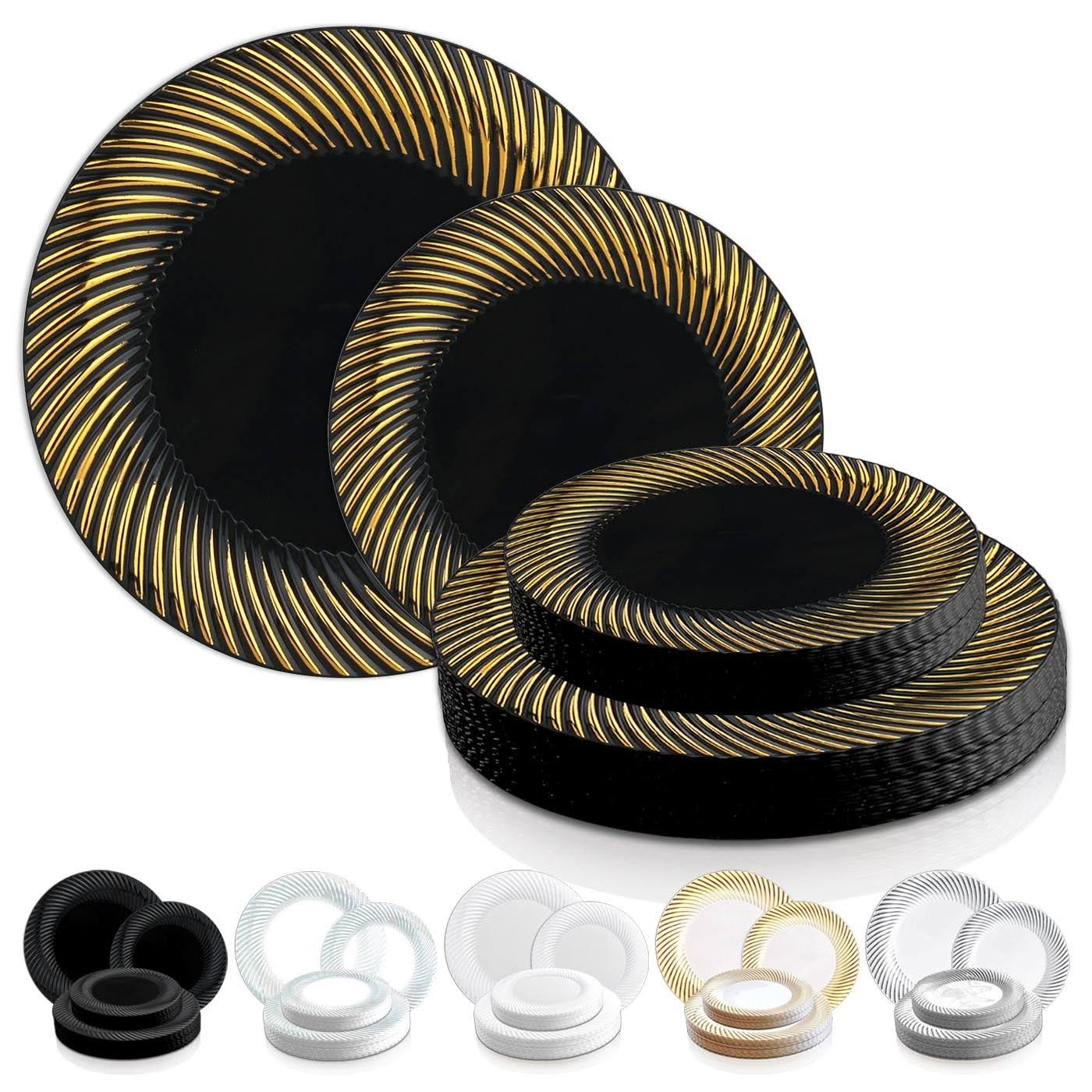 White Disposable Plastic Buffet Plates H73674