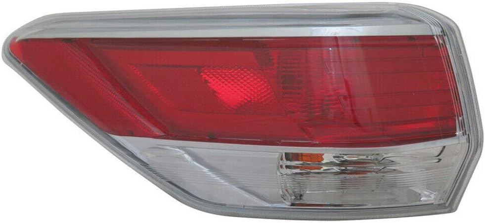 Passenger Side Tail Light for Toyota Highlander 2014 2015 2016 I985208