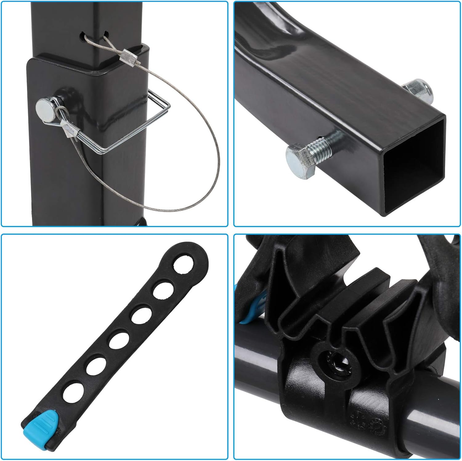 2-Bike Hitch Mount Rack with 2Inch Hitch Receiver, Black E34820