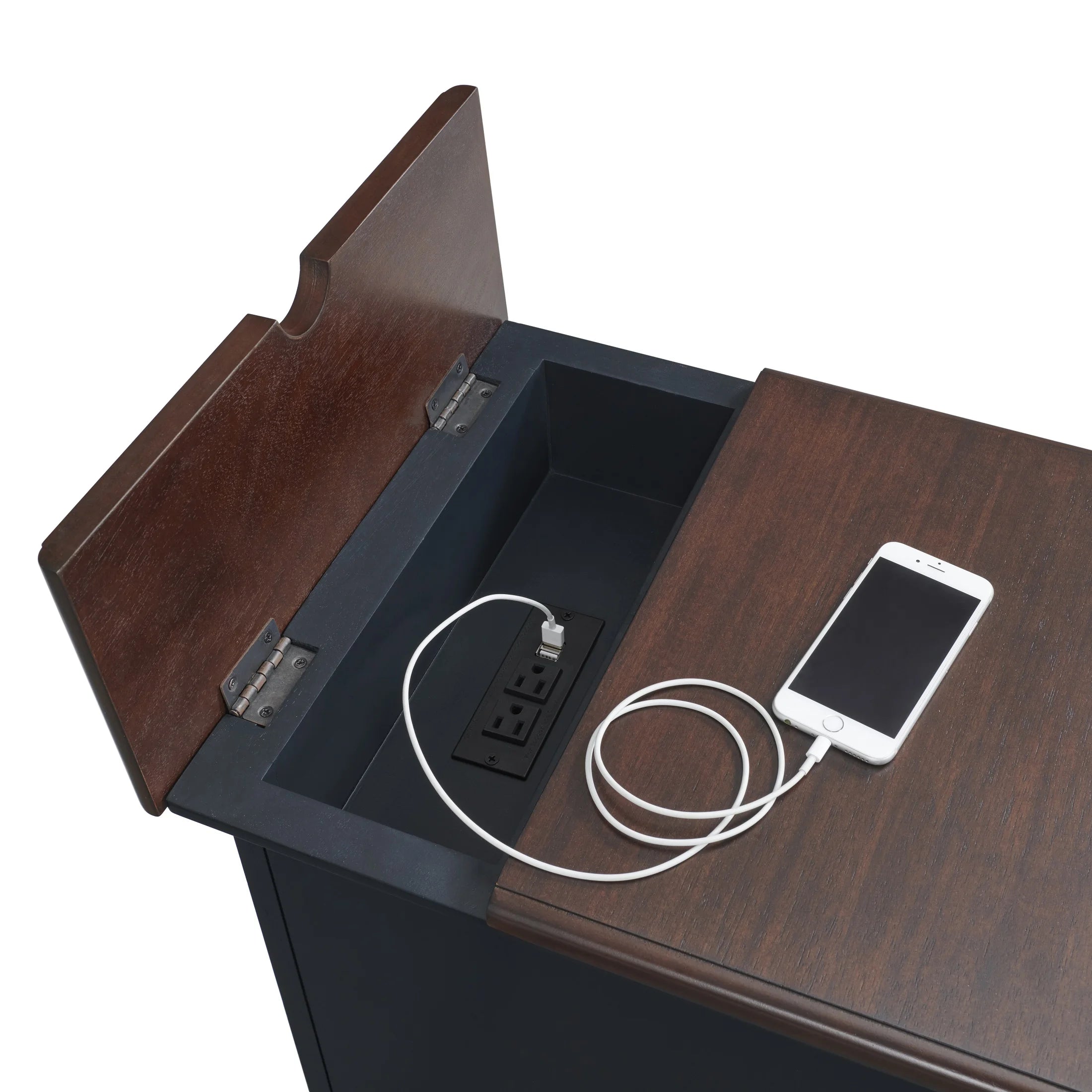 Chairside Table with Power B60323