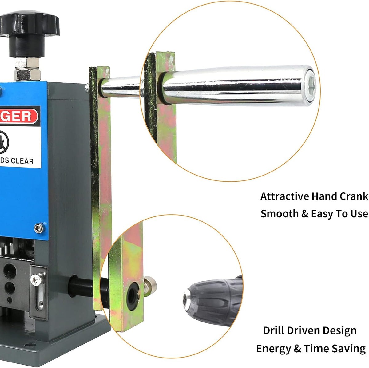 Manual Wire Stripping Machine, Aluminum Alloy, 0.06 to 0.98 Inches S447834