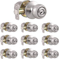 Keyless Privacy Door Handle Lockset, Satin Nickel, 10 Pack A46893