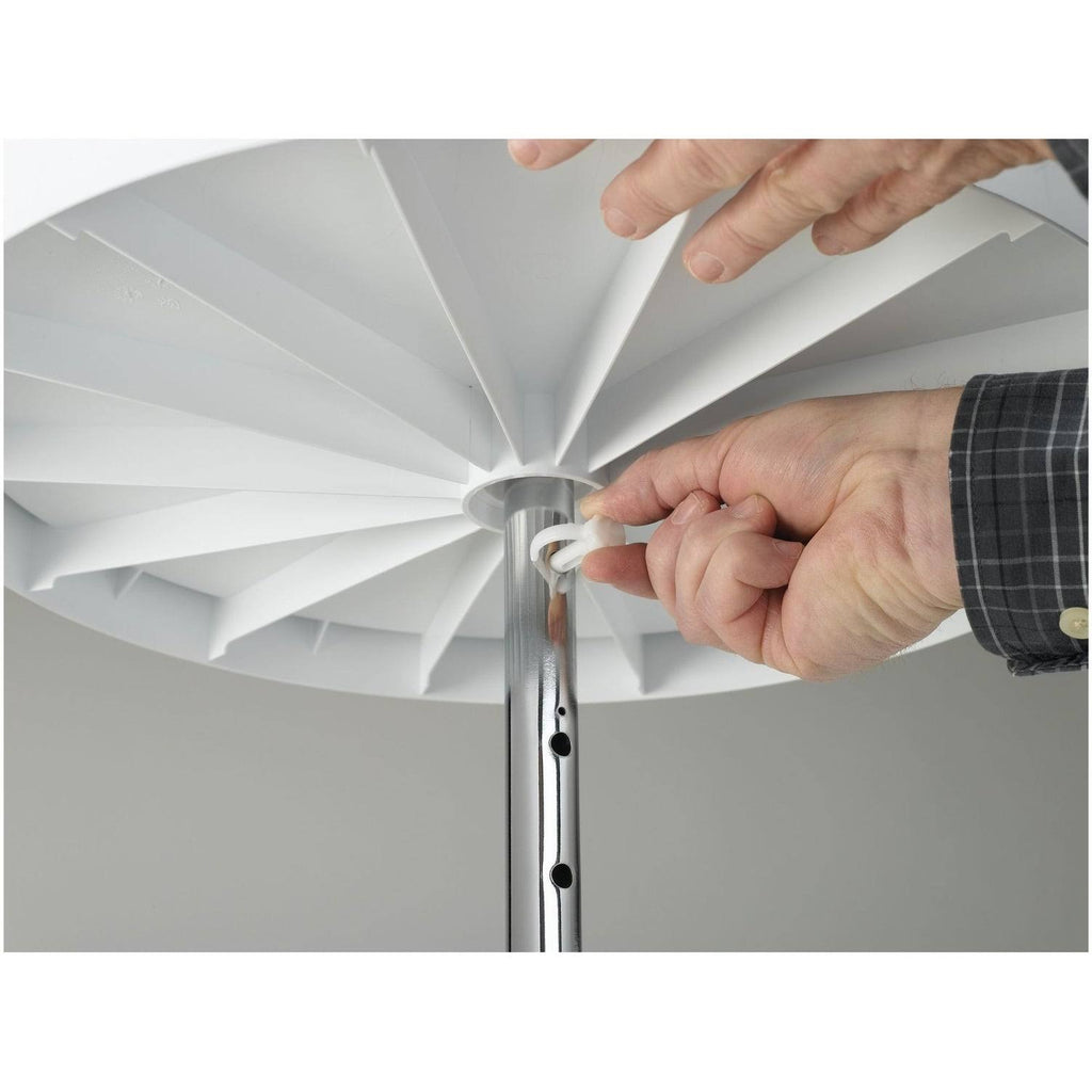 White Polymer Kidney Lazy Susan 2-Shelf E403414