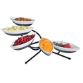 5 Tier Sierra Canoe Display, Melamine, Silver M11022