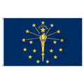 Indiana Flag 6 x 10 Feet Nylon A395544