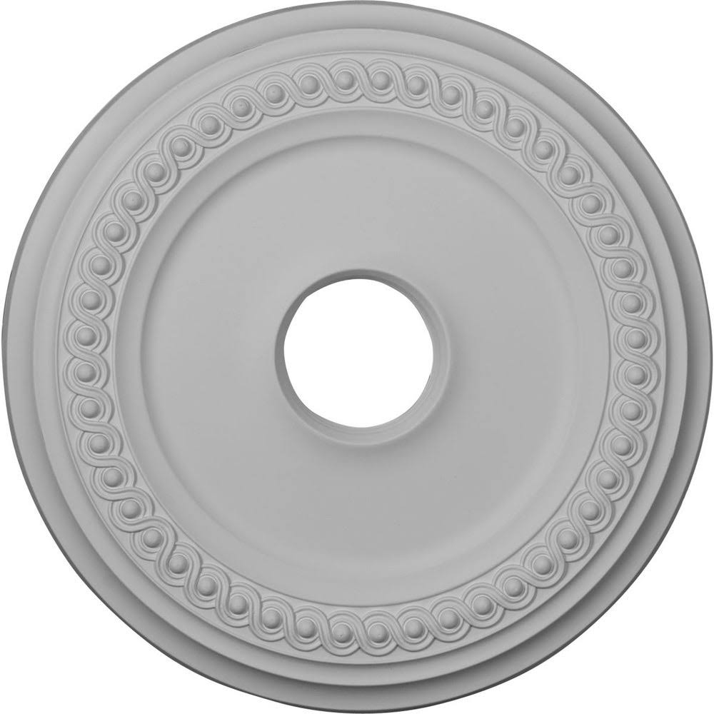 18 5/8x22OD 4x22ID x 1 1/8x22P Classic Ceiling Medallion Hand-Painted Rich Gold I28425