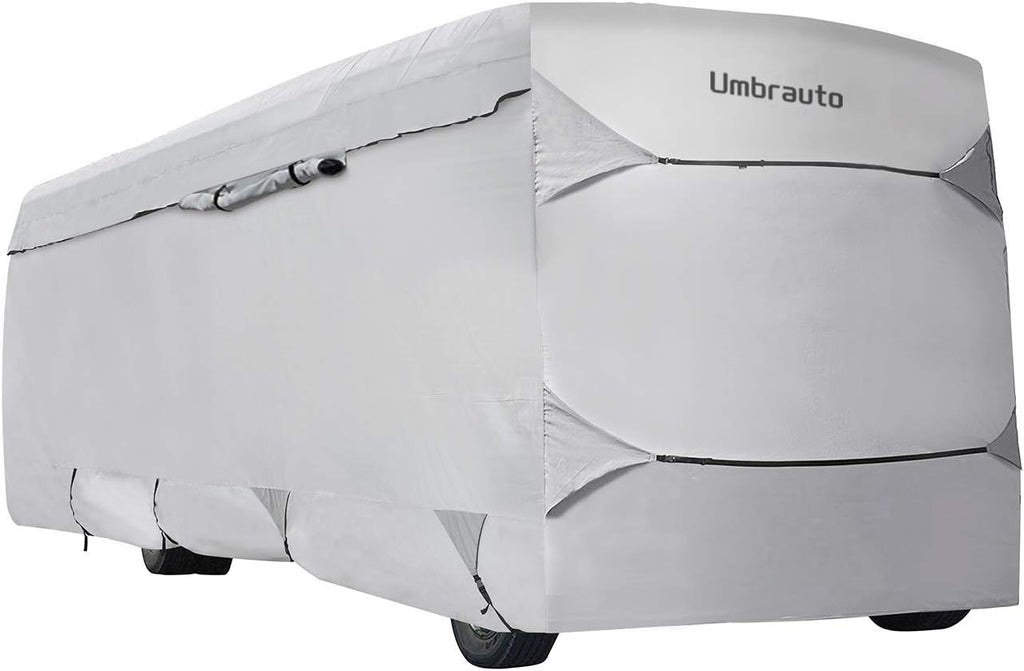Grey 3 Layers Polypro RV Cover for 31-34Ft Motorhome U7415