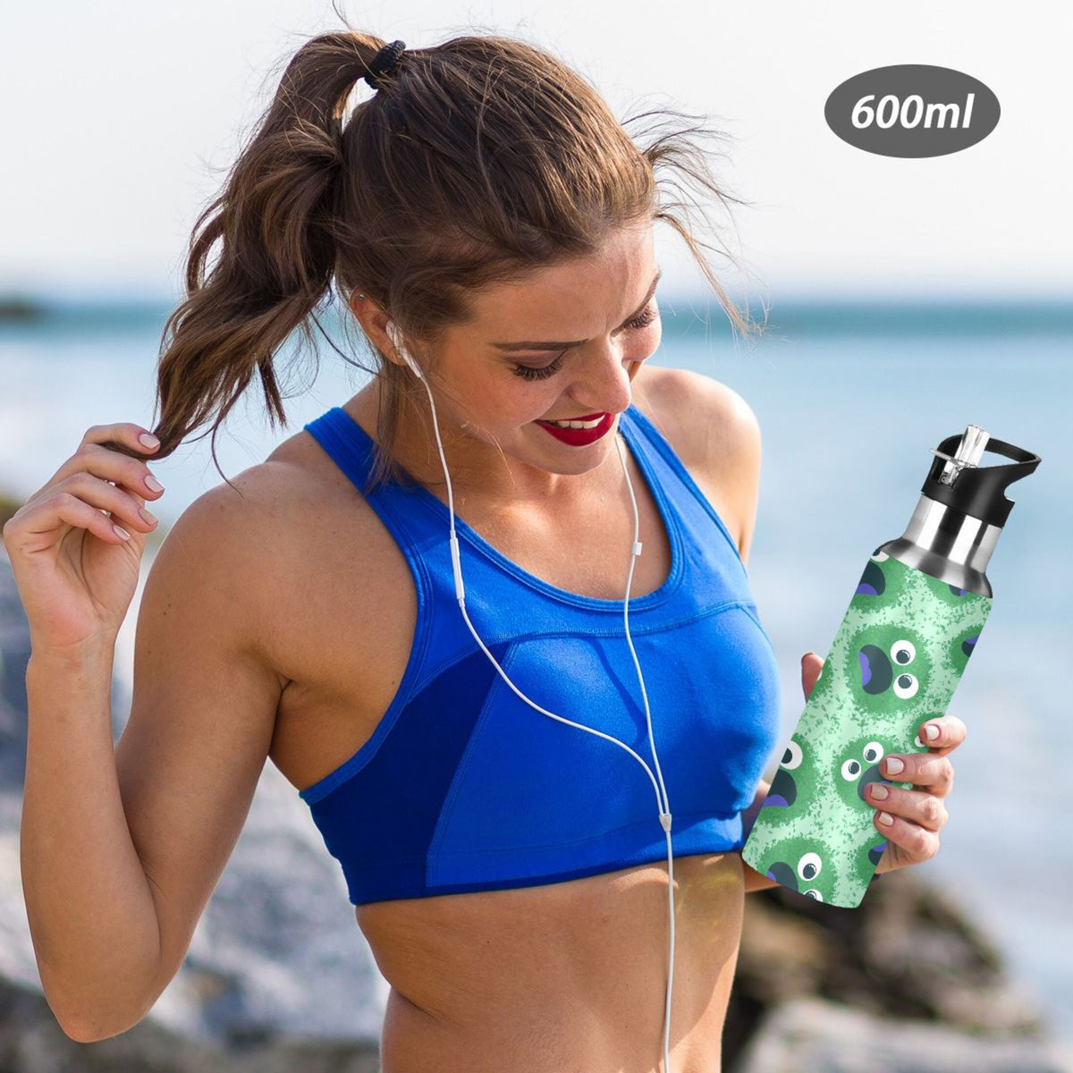 Stainless Steel Insulated Water Bottle with Straw Lid H79240