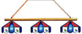 Stained Glass 3-Light Game Table Light M858