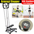 LCD Fitness Stair Stepper Machine with Handle Bar C773366