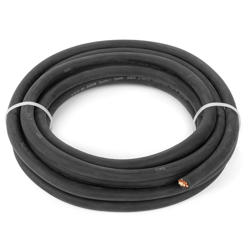 2/0 Gauge Extra Flexible Welding Cable 600 Volt Black 100 Feet I9880