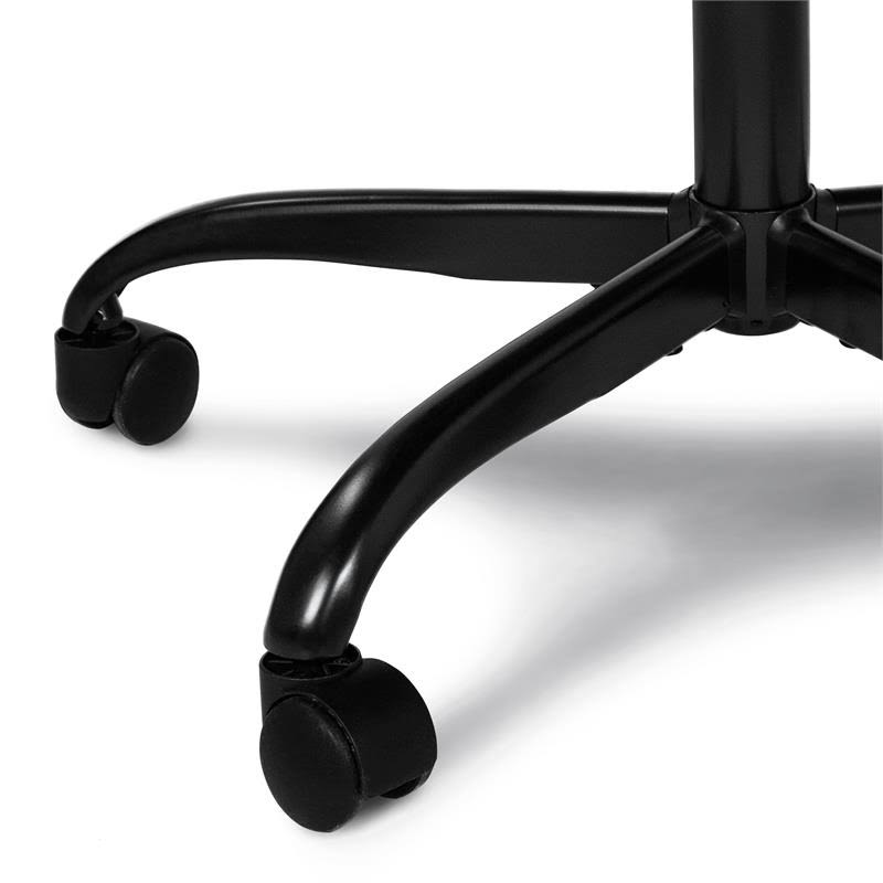 Black Metal 2-Piece Desk and Chair Set M238208