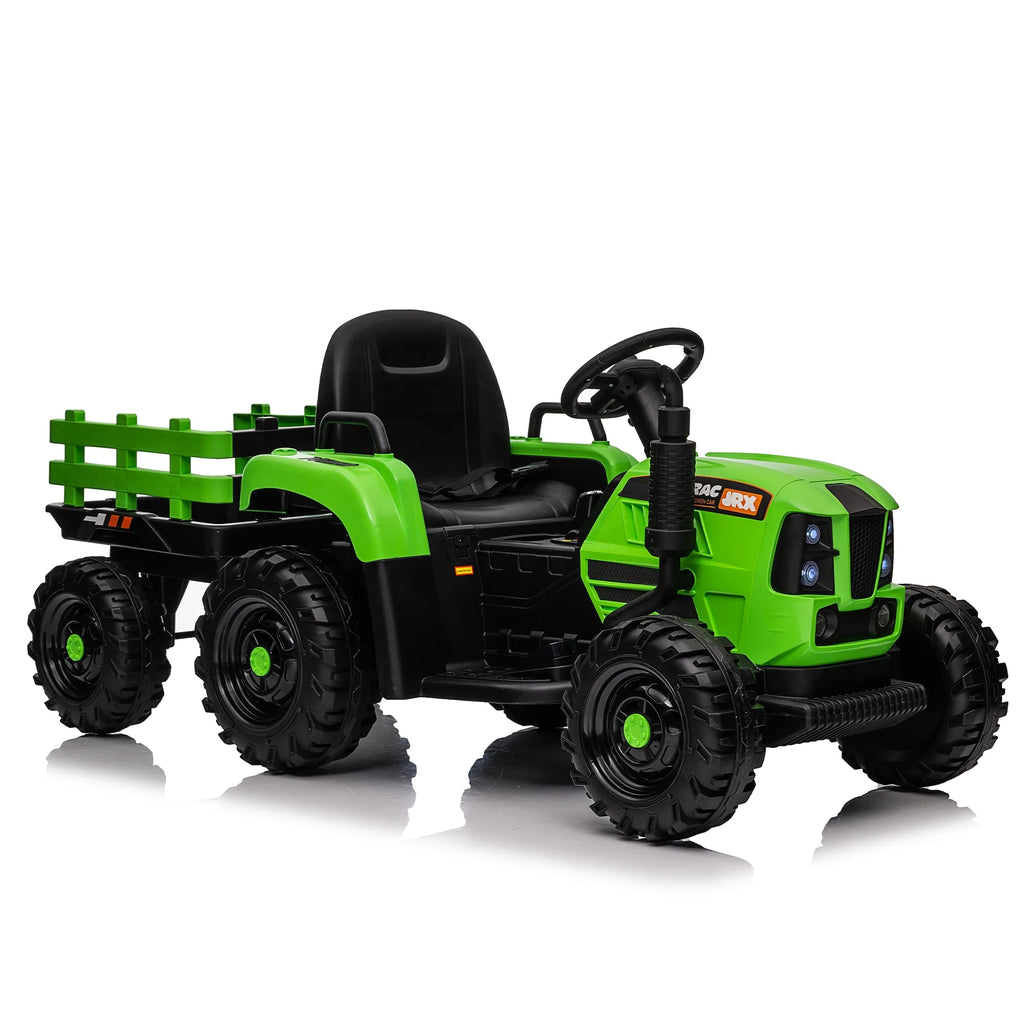 12V Ride-On Tractor with Trailer with Remote Control V97046
