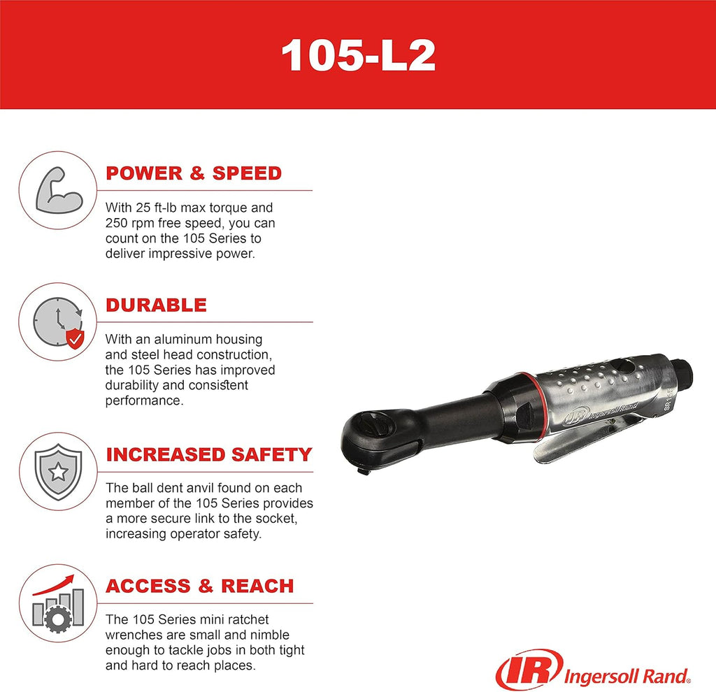1/4" Extended Length Air Ratchet U901586