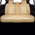 Ice Gray Faux Leather Universal Anti-Slip Car Seat Covers (2 PCS Front Seat) P6688