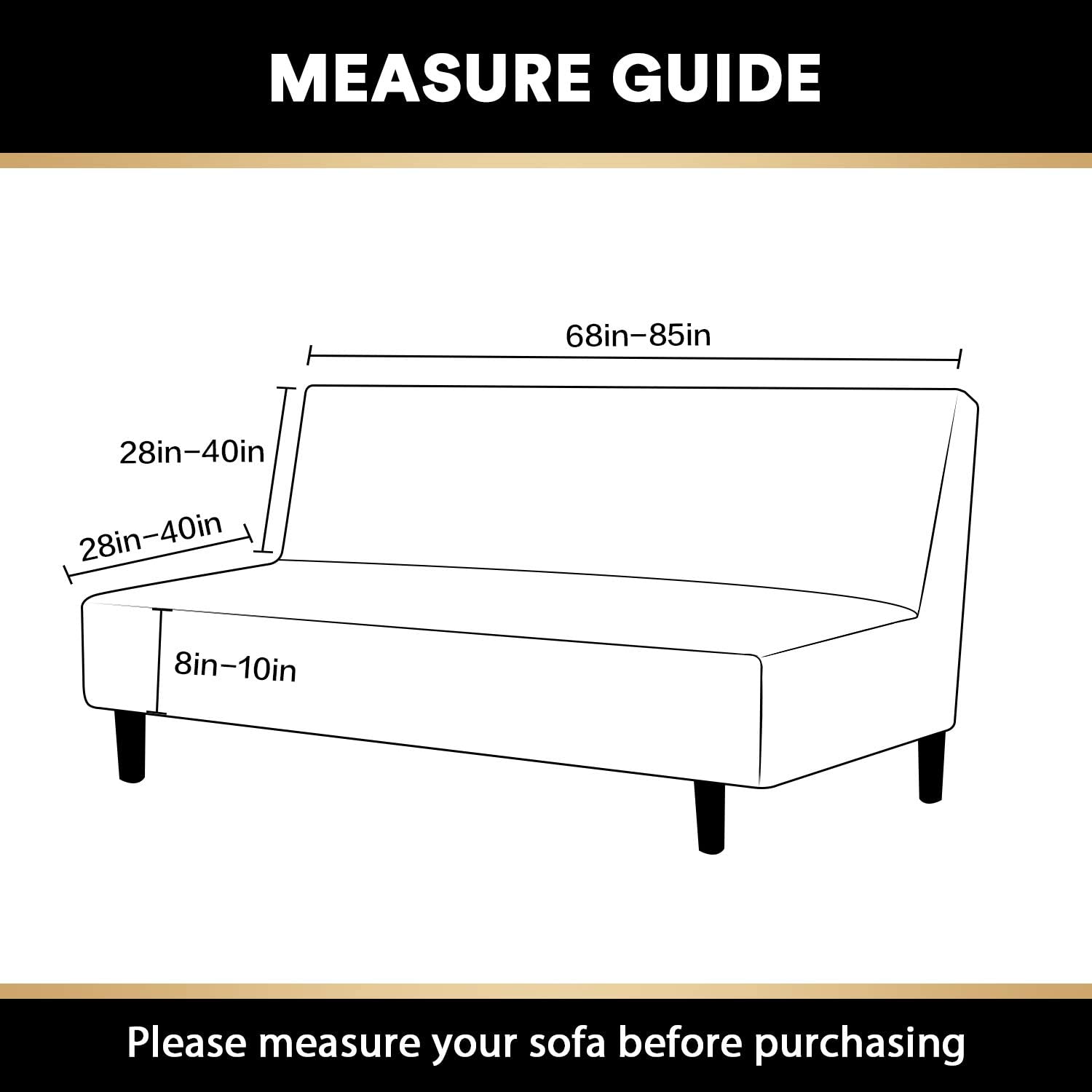 Checked Pattern Jacquard Futon Cover with Elastic Bottom N7856