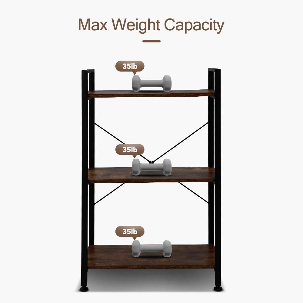 3 Tier Metal Frame Bookshelf F505707