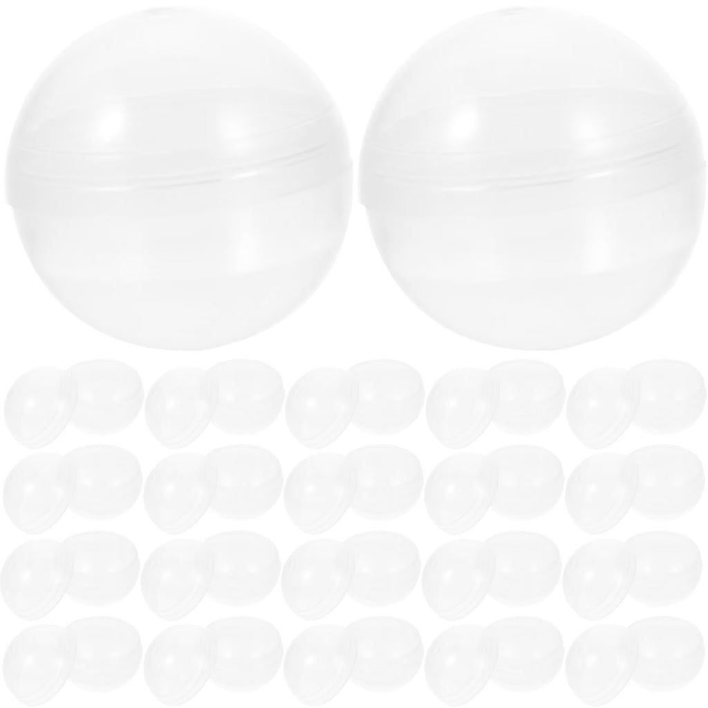 100pcs Clear Plastic Fillable Balls T856