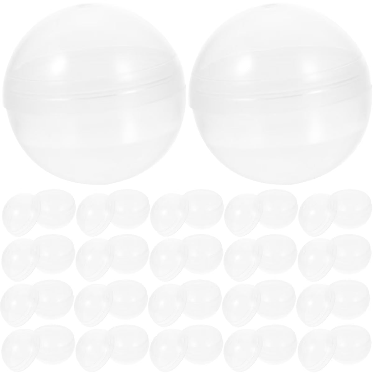 100pcs Clear Plastic Fillable Balls T856