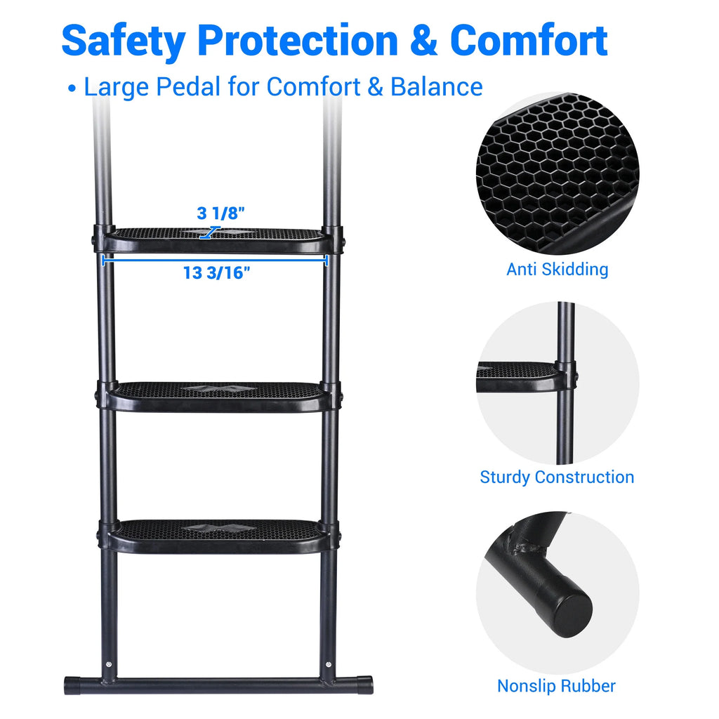 3 Step Trampoline Ladder with Shoe Bag N78452