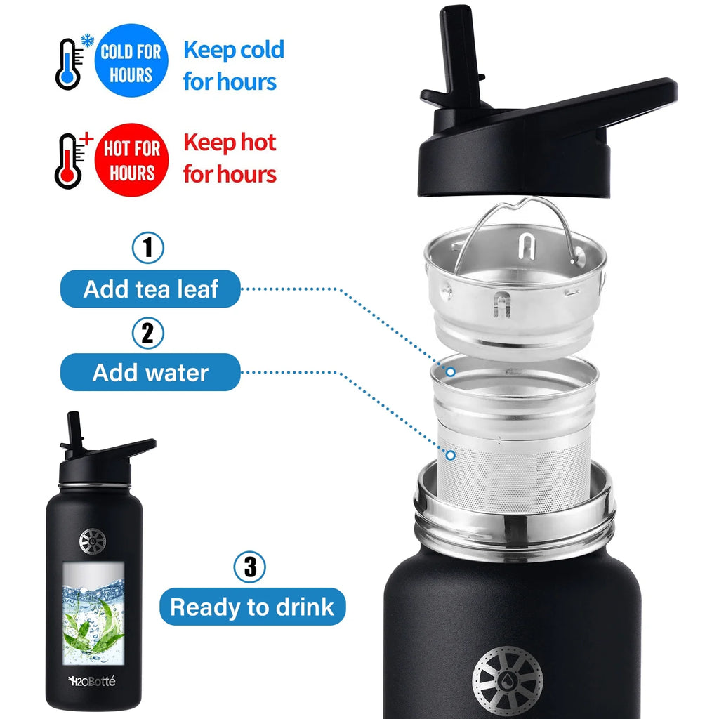 32 oz Stainless Steel Vacuum Insulated Water Bottle X96637