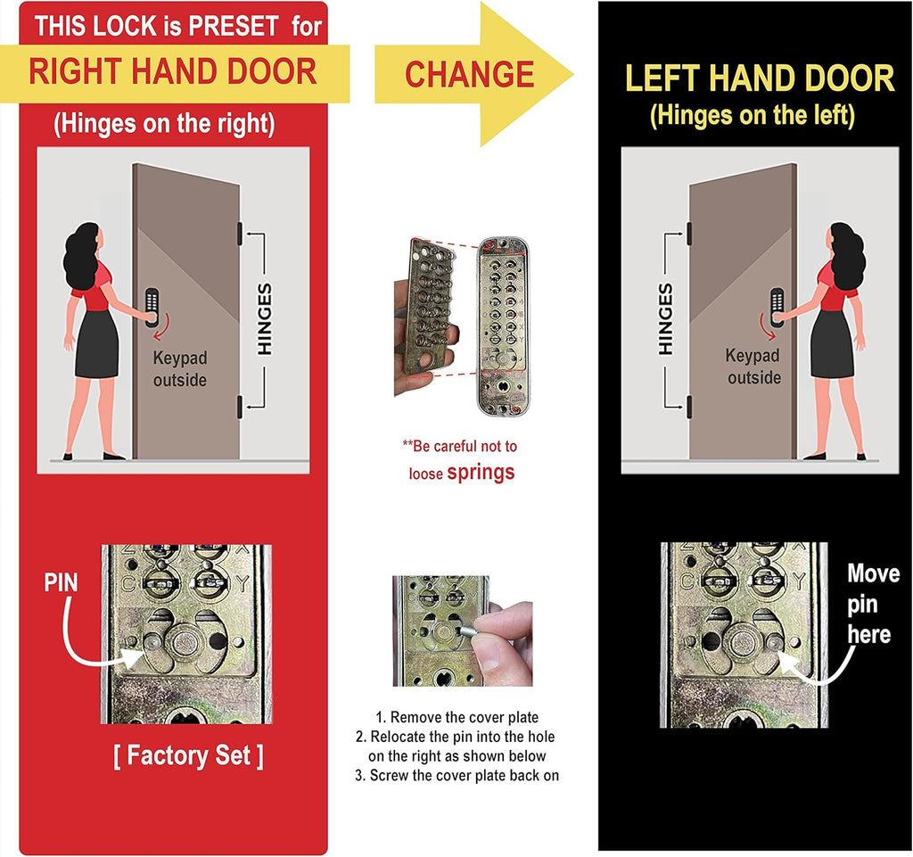Chrome Mechanical Deadbolt Door Lock V869772