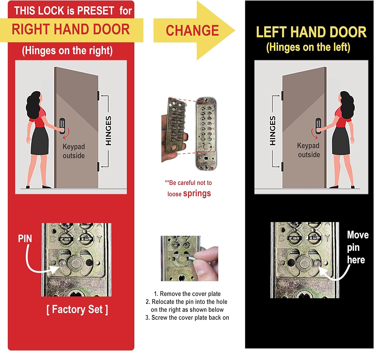 Chrome Mechanical Deadbolt Door Lock V869772