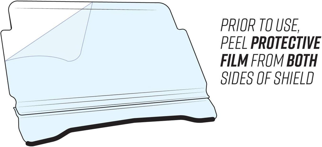 Scratch Resistant Flip Windshield for Kawasaki Teryx H221