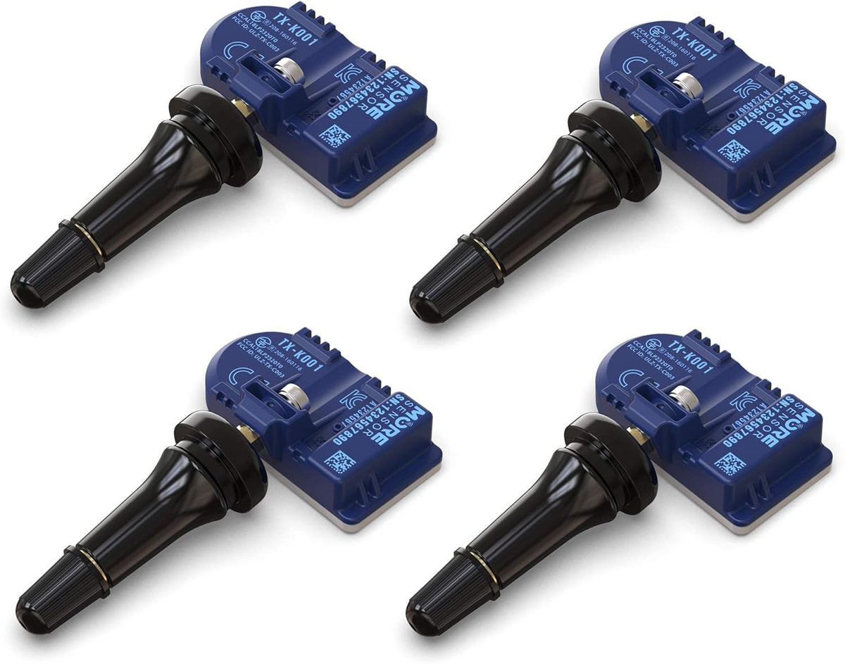 Compact 315MHz TPMS Tire Pressure Sensor 4-Pack with Rubber Valve Stem S33281