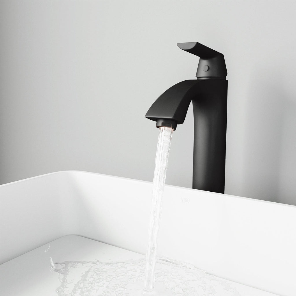 Matte Black Vessel Bathroom Faucet N9958