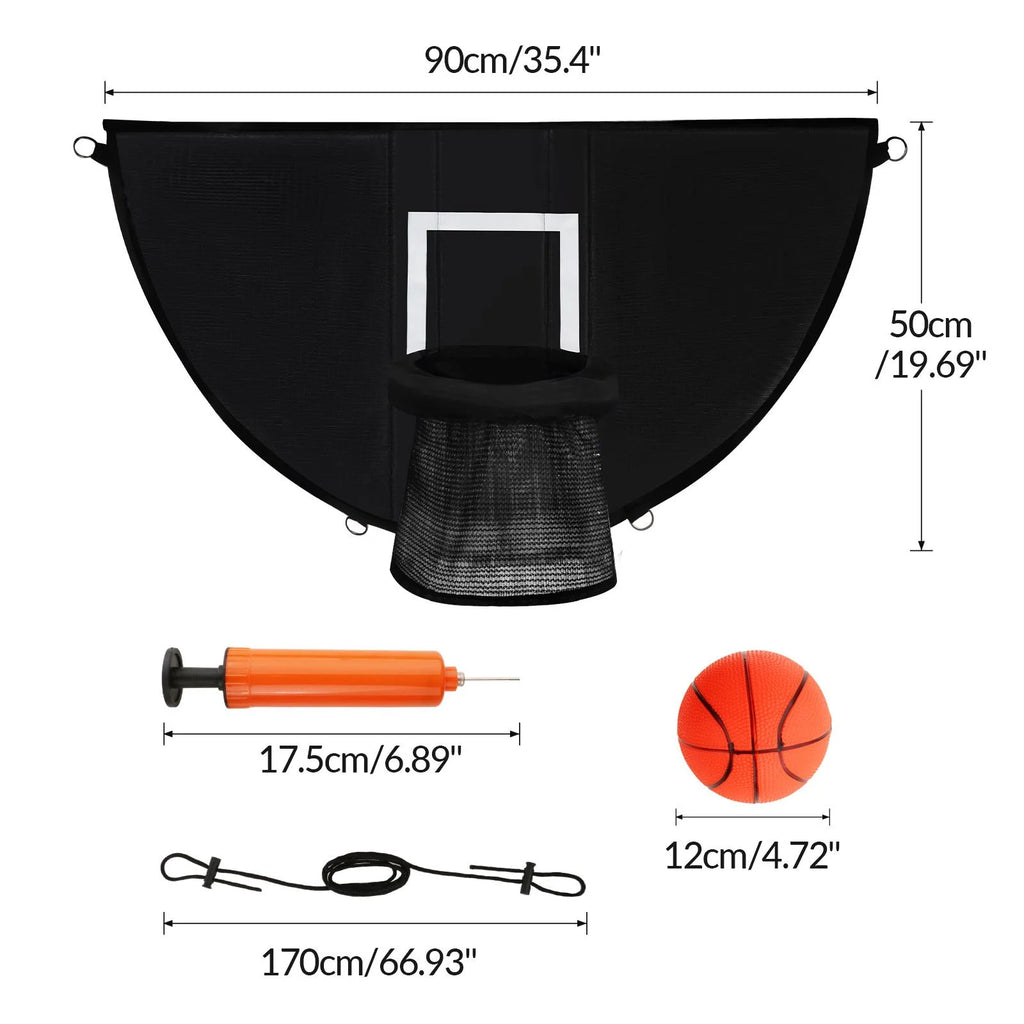 Basketball Hoop for Trampoline with Ropes and Hooks F4593