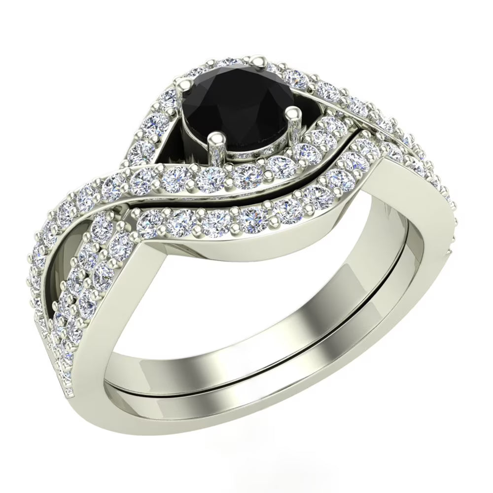14K White Gold 1.10 Carat Diamond Engagement Ring P762213