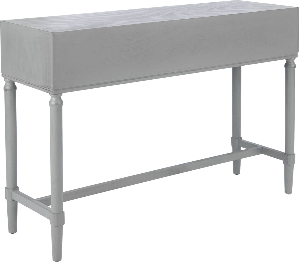 4 Drawer Console Table Distressed Grey Y203099
