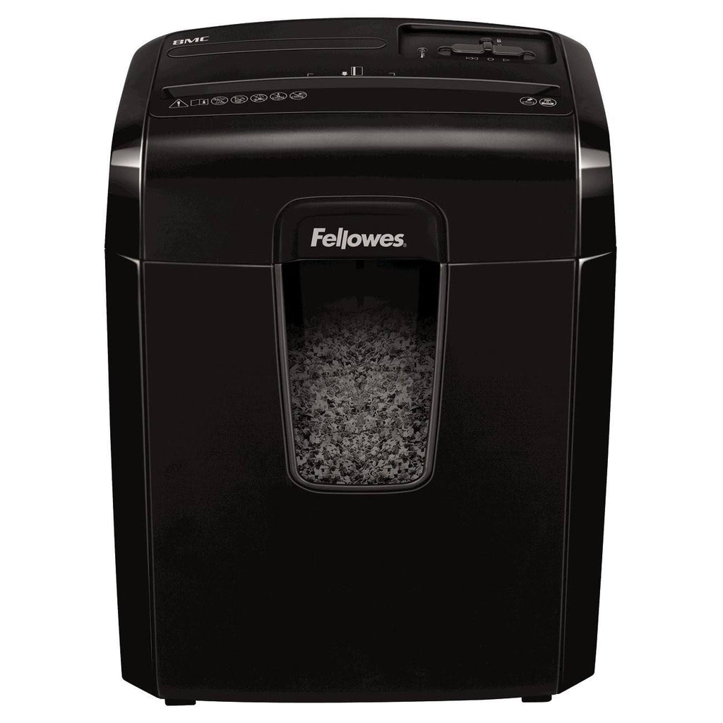 Black 8 Sheet Capacity MicroCut Shredder with Wastebasket H527
