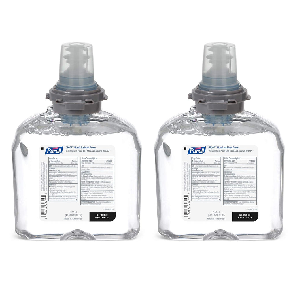 PURELL Advanced Hand Sanitizer Foam, Clean Scent, 1200 mL Refill, Pack of 2 G94287
