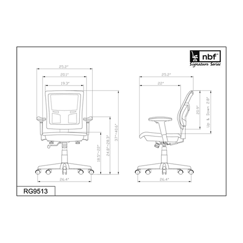 Black Mesh Chair R888134