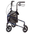 Black 3-Wheel Rolling Walker Rollator J5068