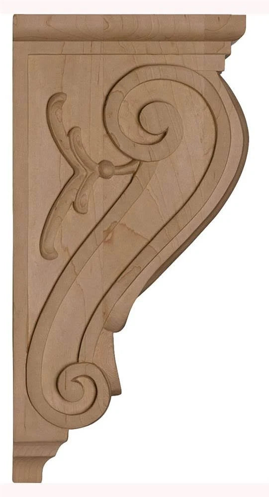 Large Classical Corbel, Red Oak B400973