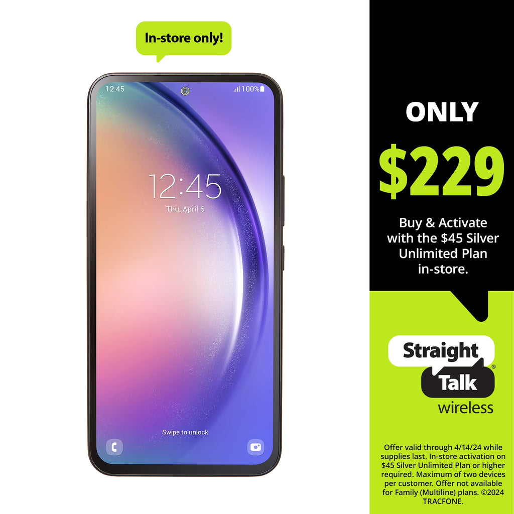 Black 128GB 5G Prepaid Smartphone V304379