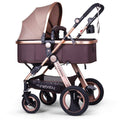 Convertible Bassinet Stroller Compact Single Baby Carriage Toddler Seat Stroller Luxury Pram E8196