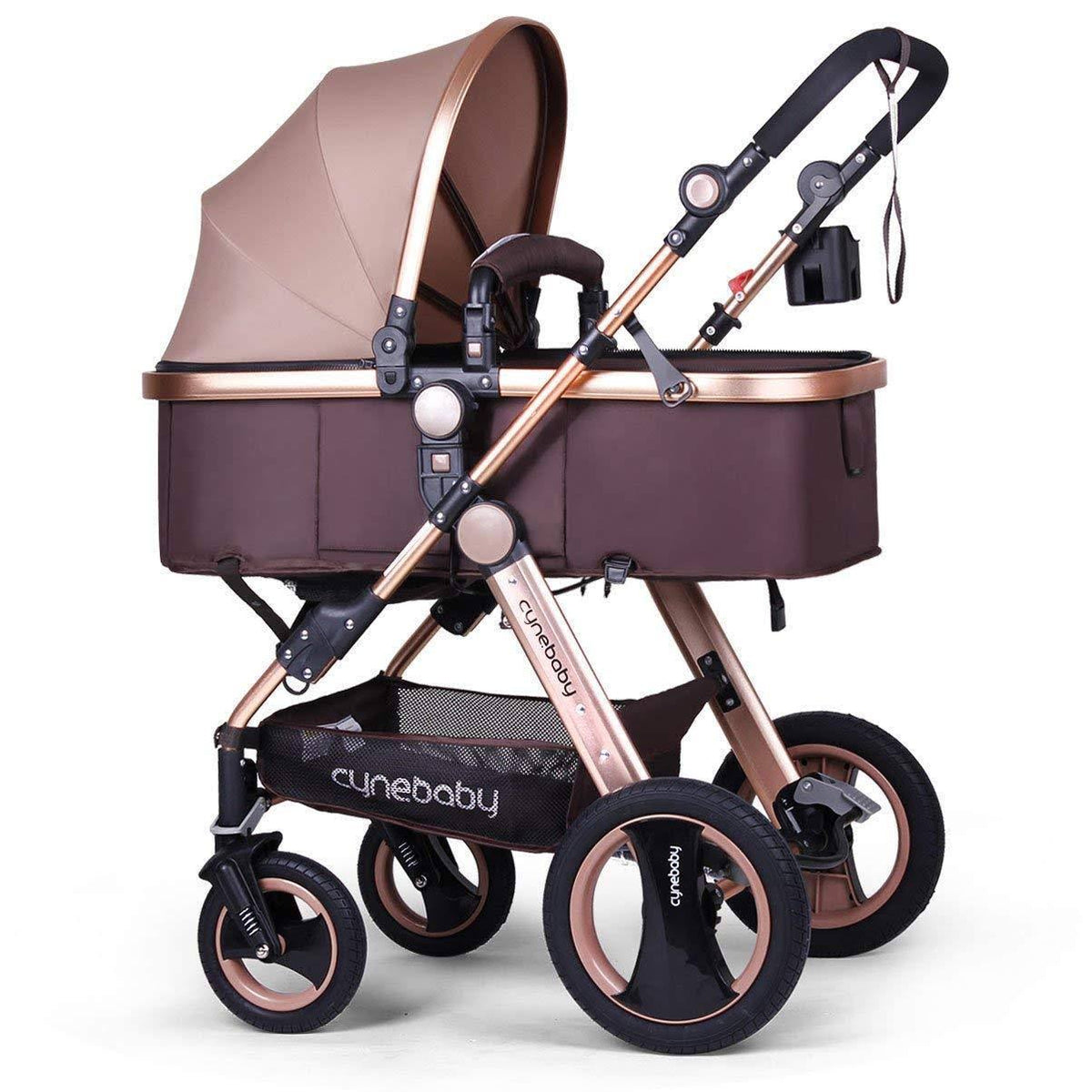 Convertible Bassinet Stroller Compact Single Baby Carriage Toddler Seat Stroller Luxury Pram E8196