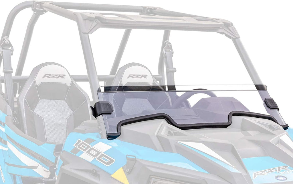 Heavy Duty Non-Scratch Clear Polycarbonate Half Windshield T106361