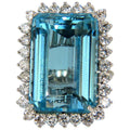33.85ct Natural Blue Aquamarine Ring S8109