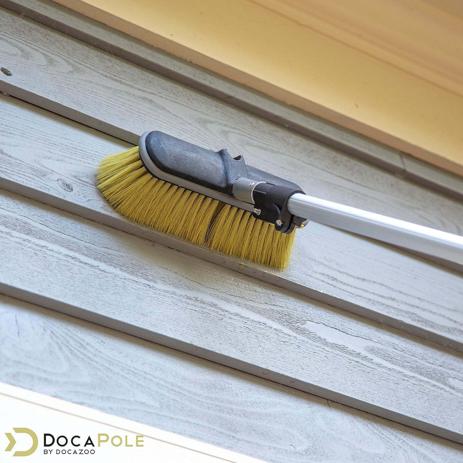 11 Inch Medium Bristle Deck Brush with 5-12 Foot Extension Pole X63181